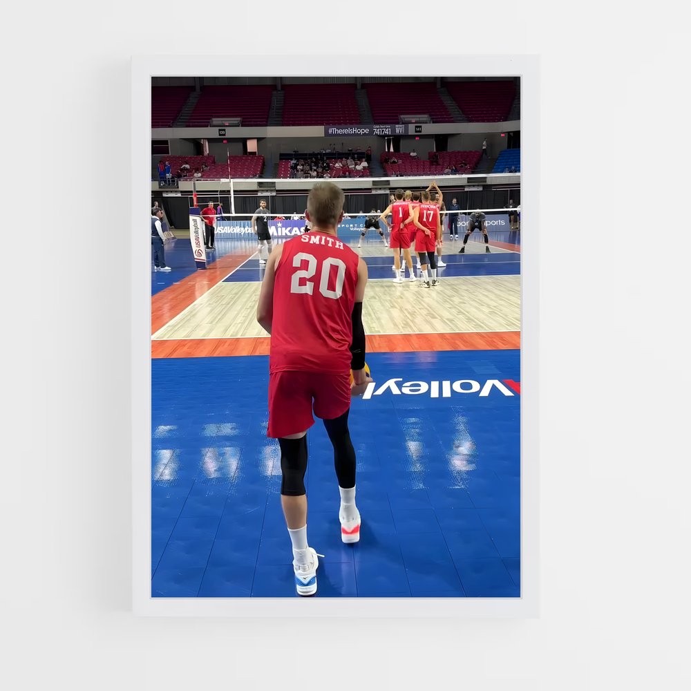 Poster Volée Étoilée – affiche Volleyball (vue 3)
